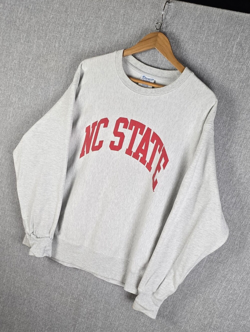Champion Reverse Weave N.C. State Wolfpack Gray Sweatshirt Sz XL